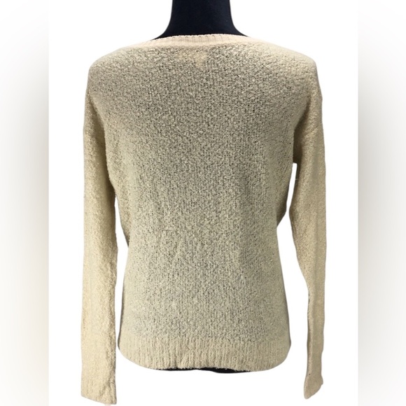 ABOUND Womens Off-White Crew Neck Sweater Classic Knit Design - Picture 4 of 8